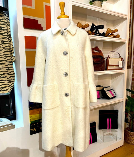 Kate Spade ♠️ Madison Avenue Collection Cream Coat, Large