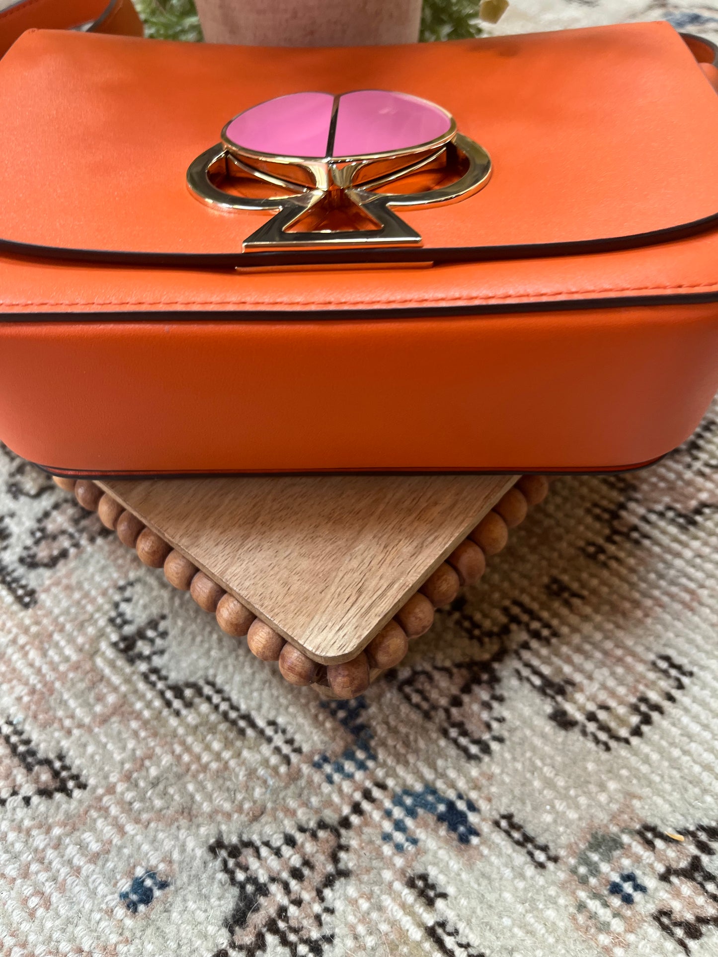 Kate Spade ♠️ Nicola Twist Lock Crossbody, Orange