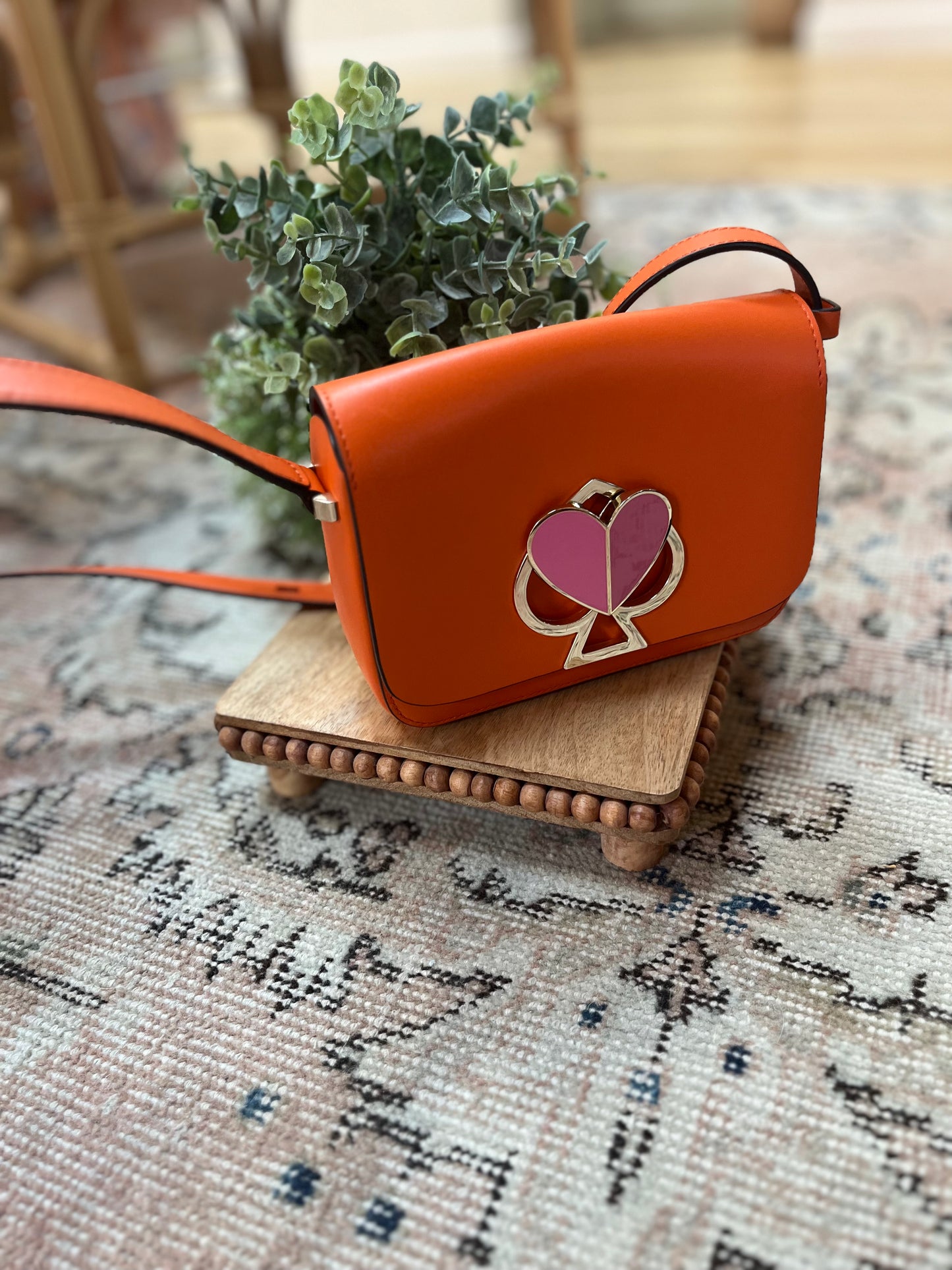 Kate Spade ♠️ Nicola Twist Lock Crossbody, Orange