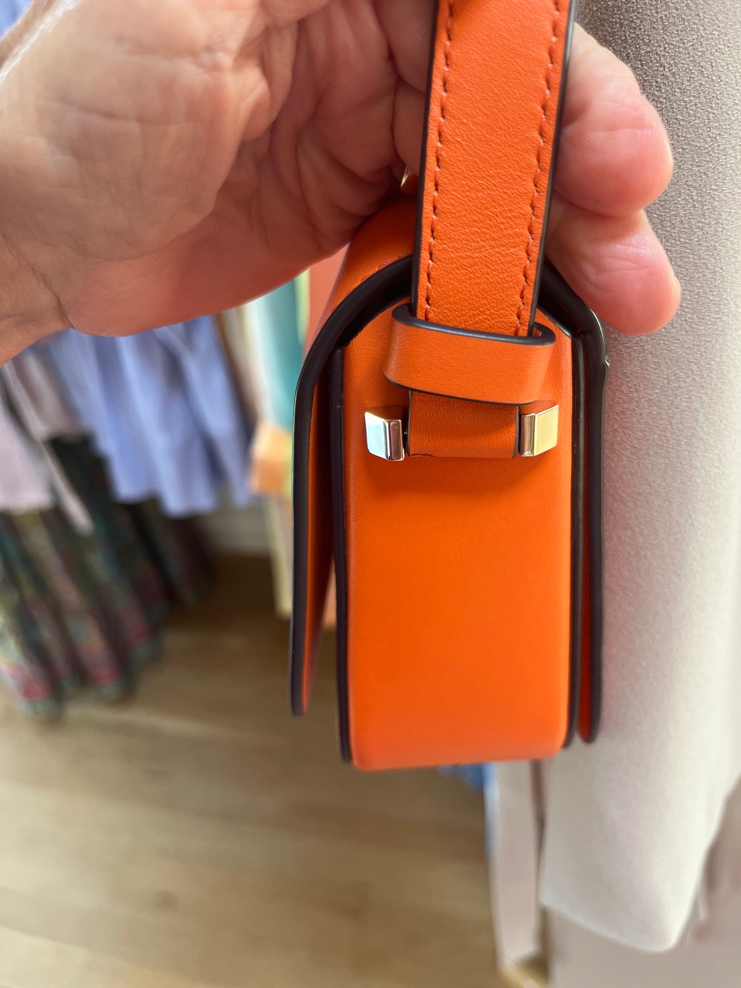 Kate Spade ♠️ Nicola Twist Lock Crossbody, Orange