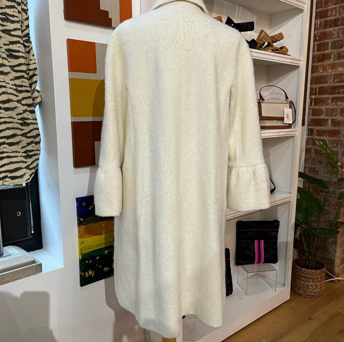 Kate Spade ♠️ Madison Avenue Collection Cream Coat, Large