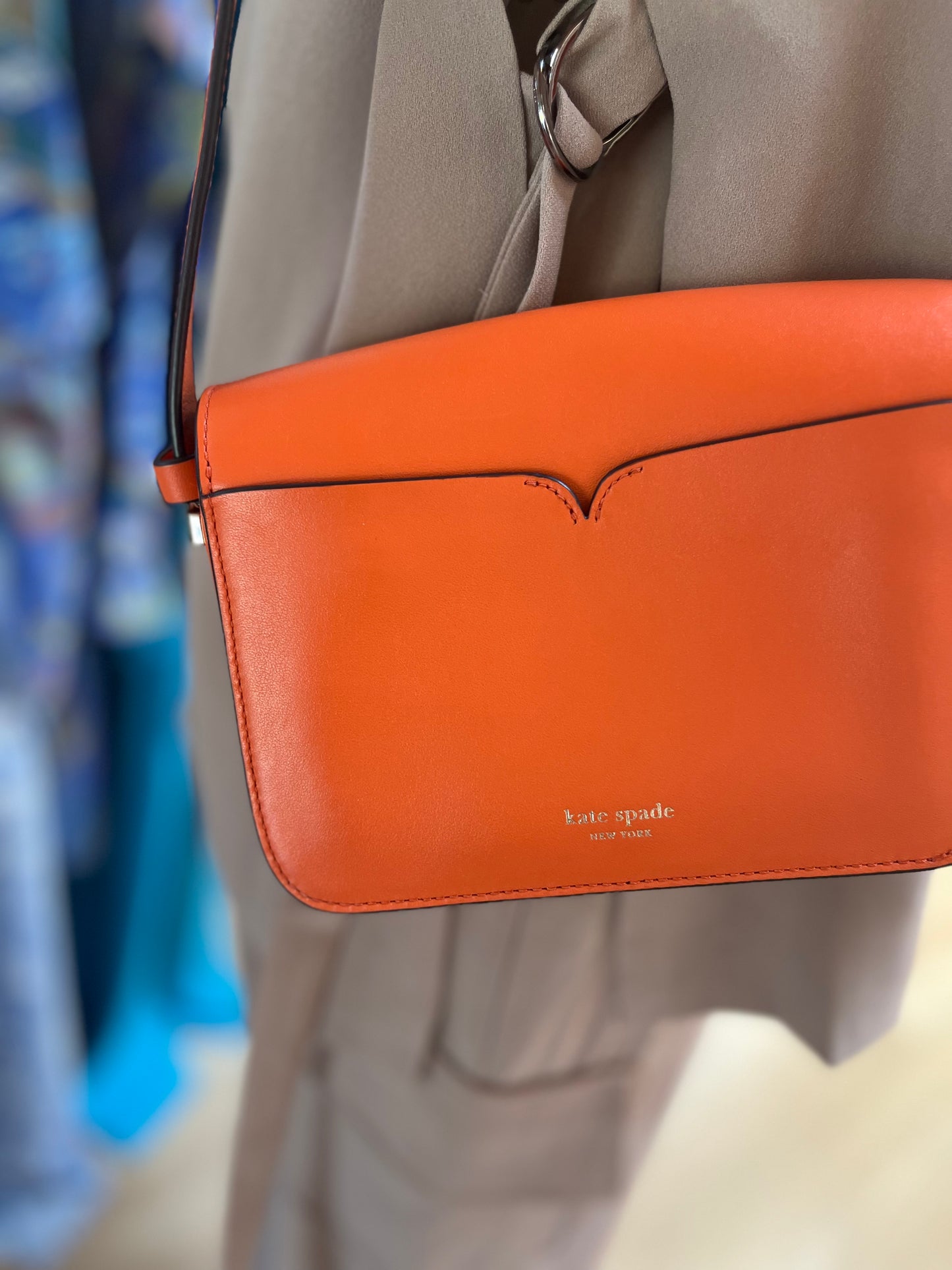 Kate Spade ♠️ Nicola Twist Lock Crossbody, Orange