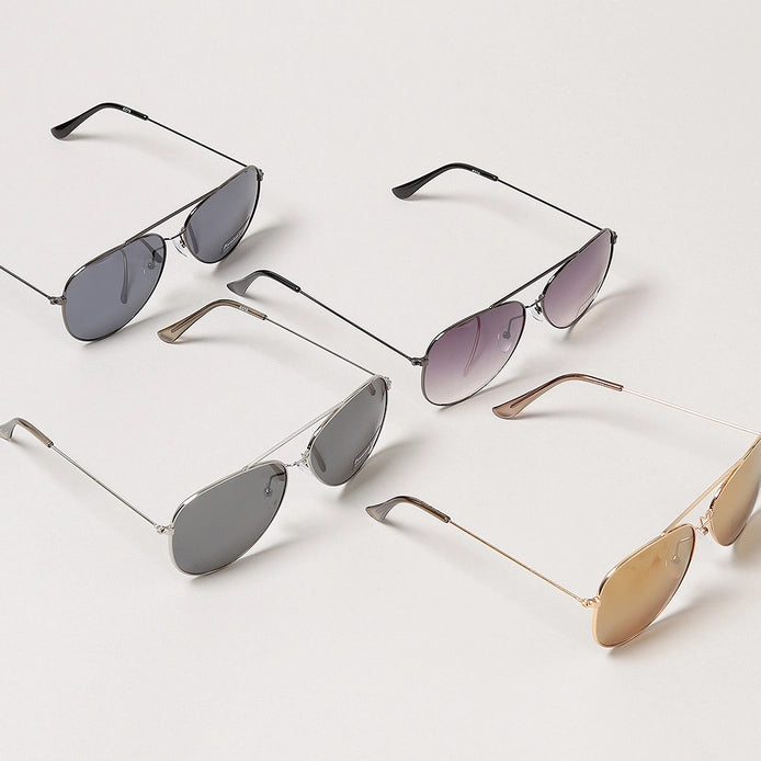 Tinted Aviator Sunglasses